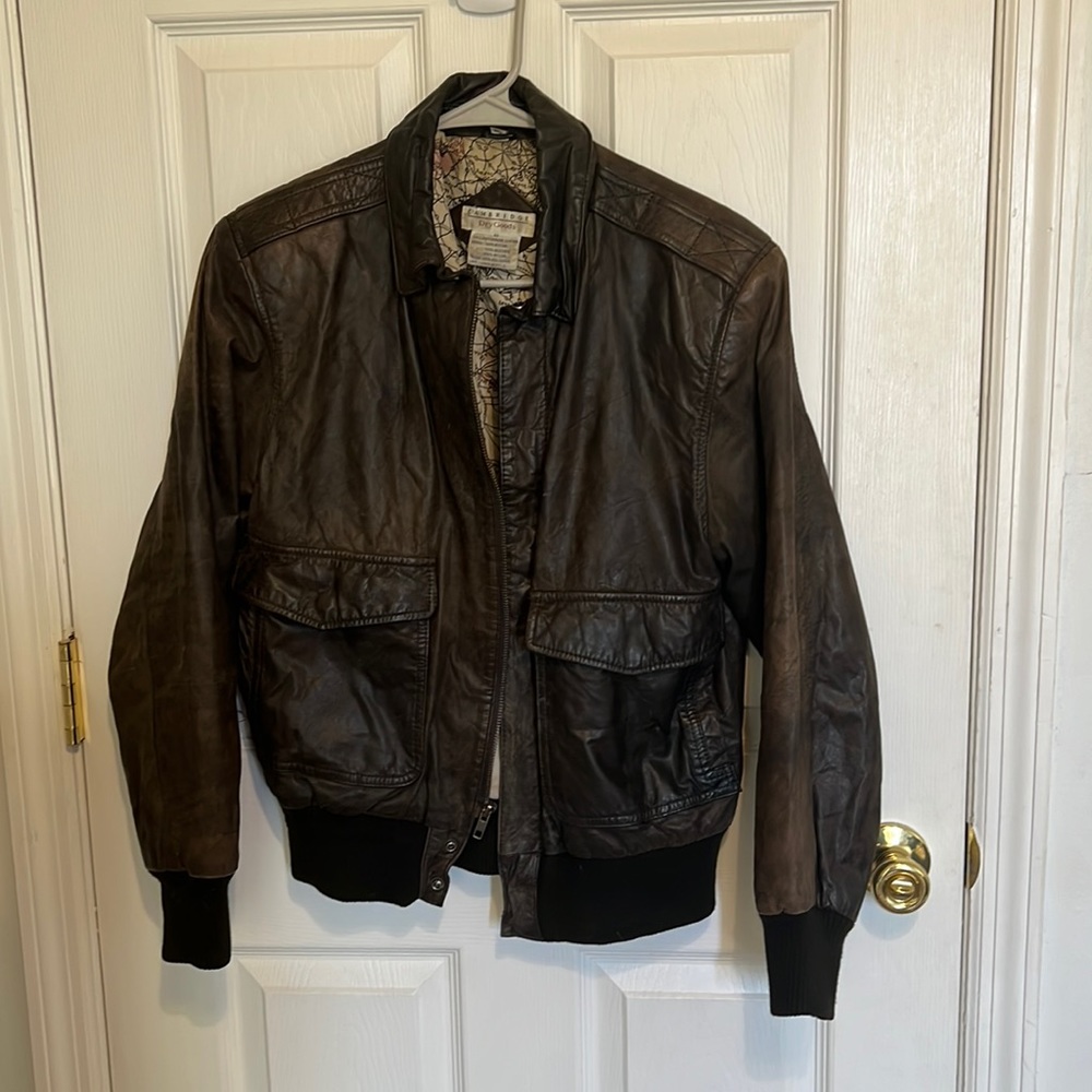 VINTAGE Cambridge BROWN leather jacket